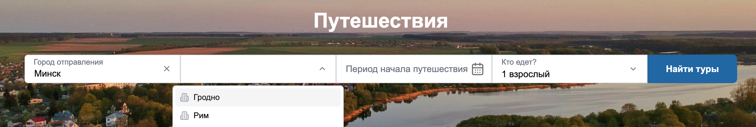 форма поиска